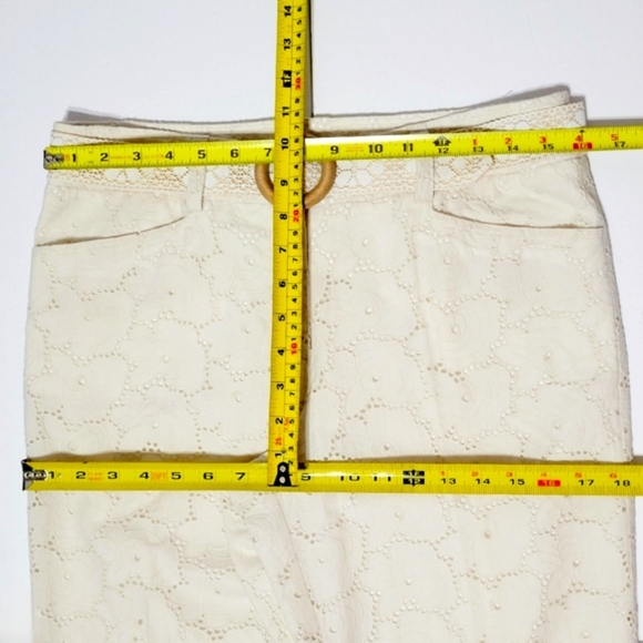 Sara Jane Eyelet & Rosette Lace Cotton Flare Pants (10) - Picture 10 of 12